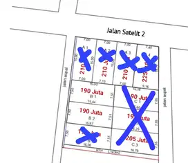 Tanah kavling di 15a Metro Timur cocok untuk Kostan atau kontrakan