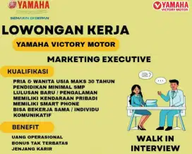 Dibutuhkan Marketing Yamaha