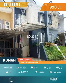 Super Murah Rumah Minimalis Main Road The Bridgetown Tidar Malang