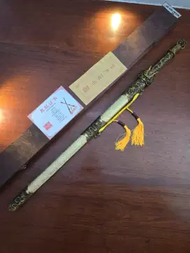 Pedang antik impor ukiran naga Beipan long jian chinese sword