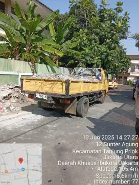 Urugan puing dan buang sampah,puing