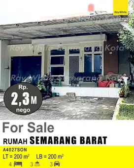 DIJUAL RUMAH DI SEMARANG BARAT A4027