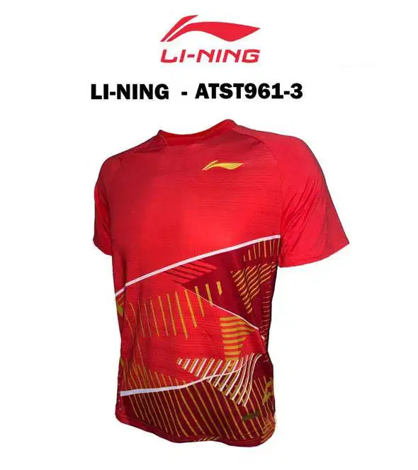 Jersey Li-Ning Kaos Olahraga Merah ATST961-3 ORIGINAL SIZE XL