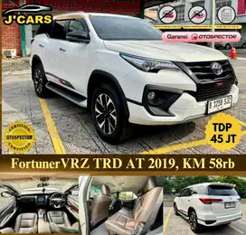 [KM : 58rb] Toyota Fortuner VRZ TRD AT 2019 Automatic Ringan Murah