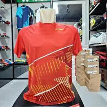 Jersey Li-Ning Kaos Olahraga Merah ATST961-3 ORIGINAL (SIZE S)