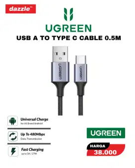 UGREEN USB A TO TYPE C CABLE 50CM (60125)