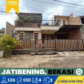 Rumah dijual Murah 2 Lantai, Jatibening, Bekasi  dekat LRT Cikunir,SHM