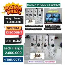 PROMO 4 PAKET CCTV SMART FULLSET
