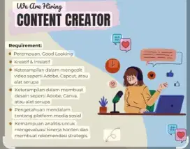 Lowongan Kerja Content Creator