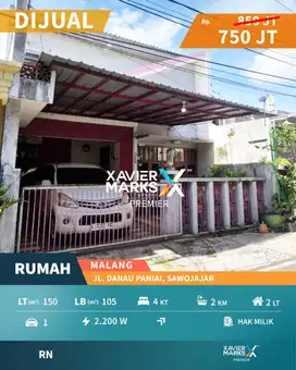 Dijual Rumah Minimalis 2 Lantai di Sawojajar Malang