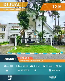 Dijual Rumah Mewah Strategis di Boulevard PBI Araya Malang
