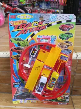 mainan anak track attack racing car