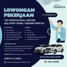 Operasional Delivery Mobil Lepas Kunci Driver
