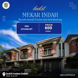 Cluster BUKIT MEKAR INDAH 2 lantai 3 kamar tidur 2 kamar mandi