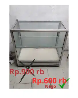Etalase alumunium  baru