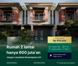Rumah minimalis modern 2 lantai dekat unpad jatinangor