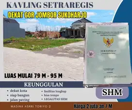 DIJUAL TAANH KAVLING HARGA NEGO DEKAT GELORA JOMBOR SUKOHARJO