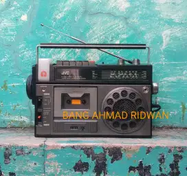 JVC tape kaset pita radio MW AM SW lampu senter antik jadul kuno tua