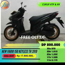 HONDA NEW VARIO 150 KEYLESS TH 2019 FREE KIRIM SEJABODETABEK