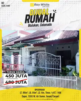 RUMAH SIAP HUNI BLULUKAN COLOMADU