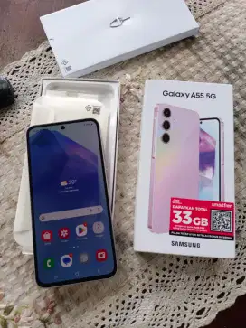 Samsung A55 5g 12/256 mulus perfect garansi on fullset NETT