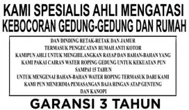Jasa mengatasi kebocoran rumah...gedung...bangunan dll