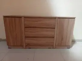 Meja hias penyimpanan buffet drawer