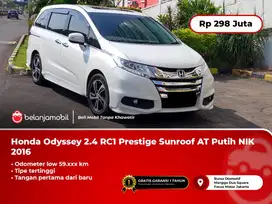 [ LOW KM ] Honda Odyssey 2.4 RC1 Prestige Sunroof AT Putih 2016/2017