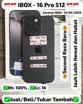 iphone 16 pro 512gb second ibox like new