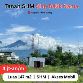 Tanah SHM Siap Balik Nama Belakang Cafe Bukit Delight Kota Malang