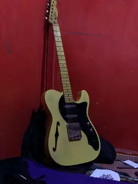 Gitar elektrik tele thinline custom butterscotch