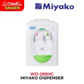 Dispenser Miyako WD-289HC + Meja Dudukan Kayu Unik | Siap Pakai!