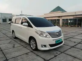 Toyota Alphard 2.4 G ATPM AT 2012 White on Beige - TDP 30Juta