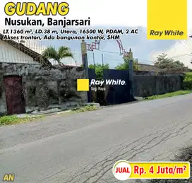 Dijual Tanah Gudang di Bibis Nusukan Banjarsari