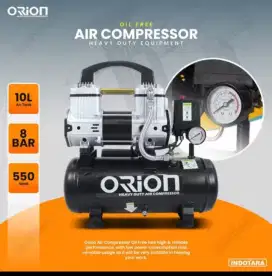 Kompresor angin (oil free)  0.75 kw, 3/4 HP. 10L