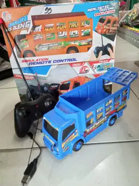 Mainan anak remot control truk Basuri cas