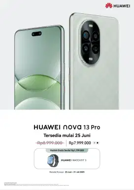 PO Huawei Nova 13 Pro
free Huawei Fit 3