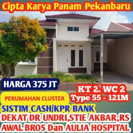 Dijual Rumah Baru type 55/121M Jl Cipta Karya Ujung Panam Pekanbaru