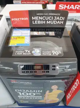 Mesin Cuci Polytron top Loading kredit tanpa CC