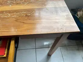 Meja kayu jati 120 x 60 x 75 cm