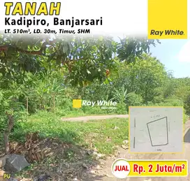 Dijual Tanah di kadipiro Banjarsari
