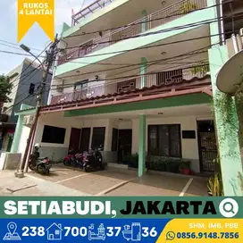 Rumah Kost dijual 4 Lt. 36 Pintu di Segitiga Emas, Kuningan, JakSel