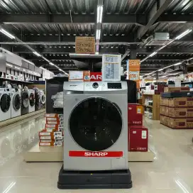 Mesin Cuci Sharp ES-FL1083W – Front Load 8 Kg, Baru & Bergaransi