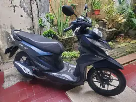 Honda Beat Deluxe Cbs Biru doff 2023 Full orisinil.