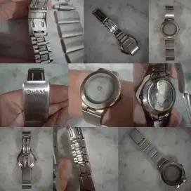 Jam Tangan Guess Japan Mov't Stainless Steel Water Resistant Watch Men