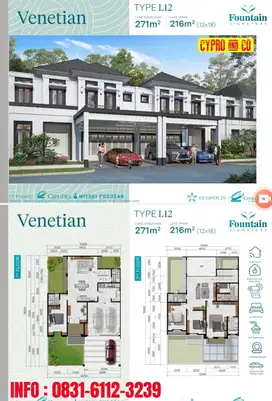 RUMAH SULTAN FOUNTAIN CLUSTER  TYPE MIRAGE CITRA RAYA TANGERANG