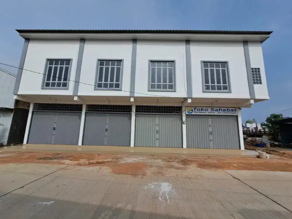 DIJUAL / DISEWAKAN CEPAT 4 RUKO GANDENG DI BENGKONG BISA SEWA PER UNIT