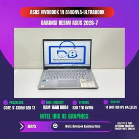 ASUS VIVOBOOK A1404VA CORE I7-1355U Gen 13 RAM 16GB SSD 1TB NVME 14inc