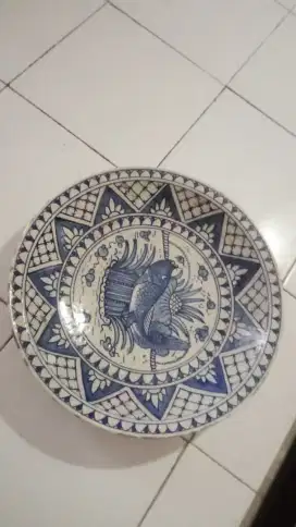 Piring antik ikan cina 40cm