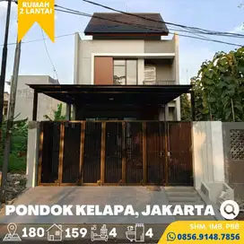 Rumah dijual Murah Mewah Pondok Kelapa Jakarta Timur dekat Sta Klender
